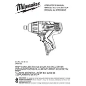 Milwaukee M12 2455-20 Drill manual cover