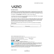 Vizio M260VP TV manual cover