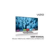 Vizio M501d-A2 TV manual cover