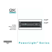 QSC Powerlight Series PL-6.0PFC manual cover