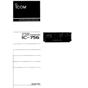 Icom IC-756 Transceiver manual cover