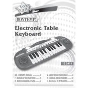 Bontempi 12 2411 Electronic Table Keyboard manual cover