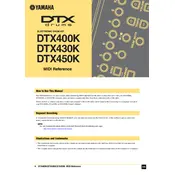 Yamaha DTX400K Drum Kit manual cover