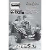 Power Wheels Mattel Dune Racer CBK89 Toy manual cover