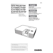 Casio XJ-H1600 Projector manual cover