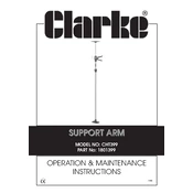 Clarke 1801399 CHT399 Support Arm manual cover