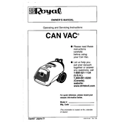 Dirt Devil Reconditioned Bagged Canister R082123 manual cover