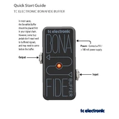 TC Electronic ELECTRONIC BONAFIDE BUFFER manual cover