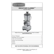 Back To Basics L5734 SCL5BR Smoothie Maker manual cover