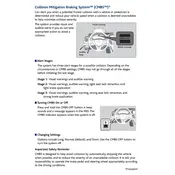 Acura TLX Collision Mitigation Braking System 2015 Sedan manual cover