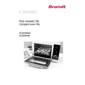 Brandt FC265MHW Oven manual cover