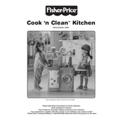 Fisher Price Mattel Cook n Clean Kitchen 74845 Toy manual cover