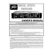 Peavey Digital Effects Processor Processor manual cover