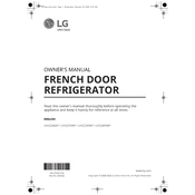 LG LFCS28768S Refrigerator manual cover