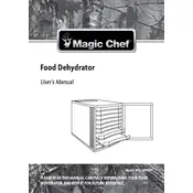 Magic Chef MCL10PFDRT Food Dehydrator manual cover