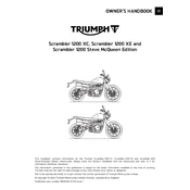 Triumph Scrambler 1200 Steve McQueen Edition 2021 Motorcycle manual cover