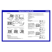 Casio PQ60 Clock manual cover