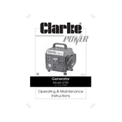 Clarke 8010010 G700 Generator manual cover