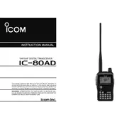 Icom IC-80AD Transceiver manual cover