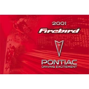 Pontiac Firebird 2001 manual cover