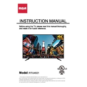 RCA RTU4921 TV manual cover