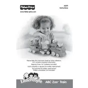 Fisher Price Mattel ABC Zoo Train J4291 Toy manual cover