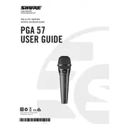 Shure PGA57 Microphone manual cover