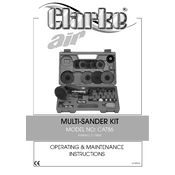 Clarke 3110830 CAT86 Multi-Sander Kit manual cover