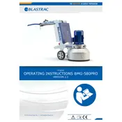 Blastrac BMG-580PRO Grinder manual cover