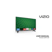 Vizio D39h-D0 TV manual cover