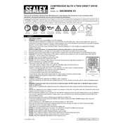 Sealey SAC5030VE.V3 Compressor manual cover