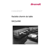 Brandt RAC2X4NR Raclette manual cover