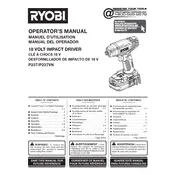 Ryobi P237 Drill manual cover