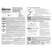 Bostitch PC2K Tacker manual cover