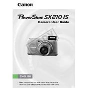 Canon PowerShot SX210 IS manual cover