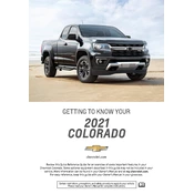 Chevrolet Colorado 2021 manual cover