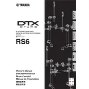 Yamaha RS6 Drums manual cover