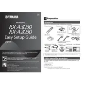 Yamaha RX-A2030 Receiver manual cover