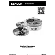 Sencor SFD 2105WH Food Dehydrator manual cover