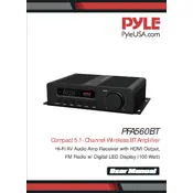 Pyle PFA560BT Amplifier manual cover