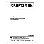 Craftsman CMEBL712 Blower manual cover