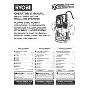 Ryobi RE180PL1 Router manual cover