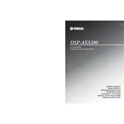 Yamaha DSP-AX3200 Amplifier manual cover