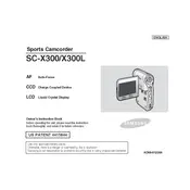 Samsung SC-X300 Camcorder manual cover