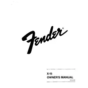 Fender X-15 22-1100-000 Amplifier manual cover