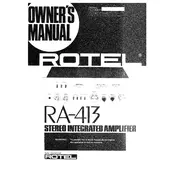 Rotel RA-413 Amplifier manual cover