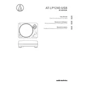 Audio-Technica AT-LP1240-USB Turntable manual cover