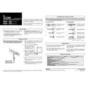 Icom AG-25 Preamplifier manual cover