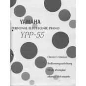 Yamaha YPP-55 Piano manual cover