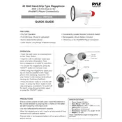 Pyle PMP43INE Megaphone manual cover